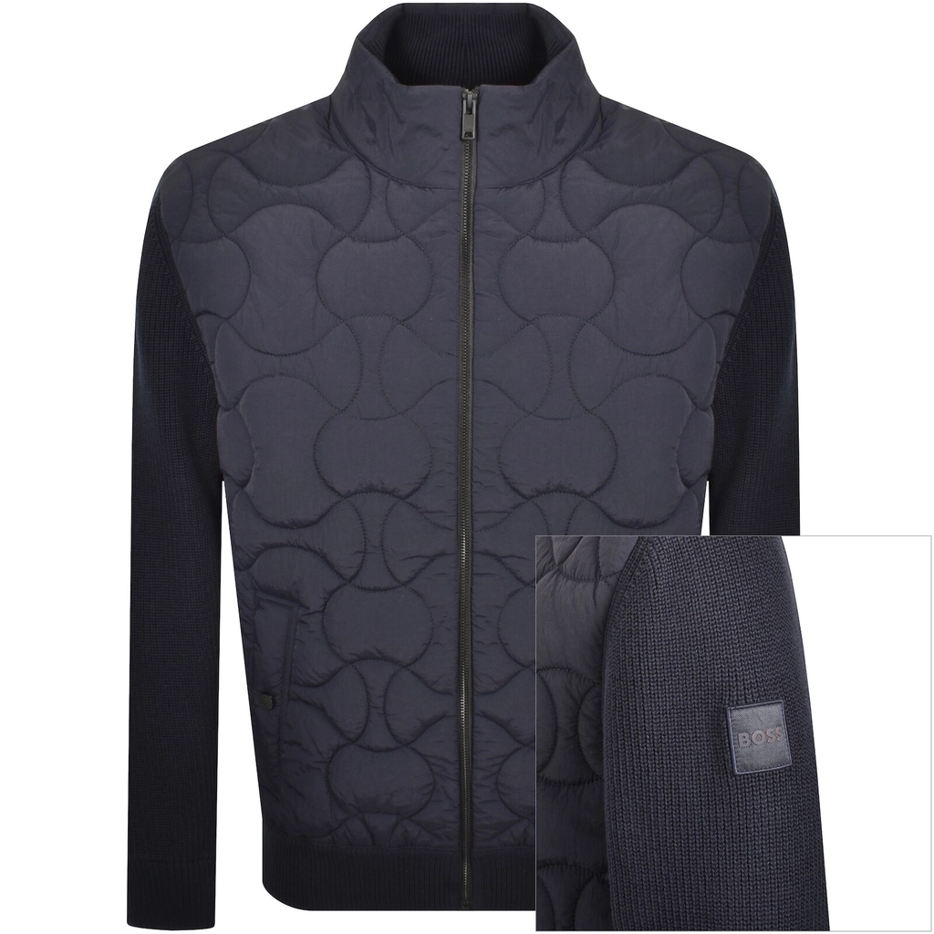 Hugo Boss BOSS Kavietor Knit Jacket Navy